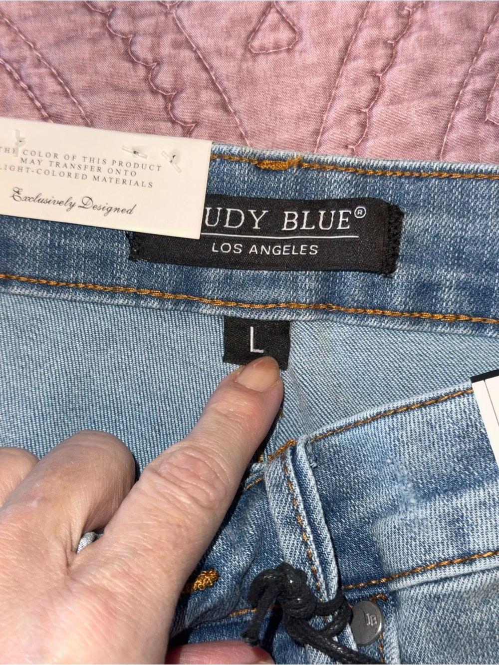 Judy Blue Light Wash High-Rise Rolled Hem Denim Shorts - Picture 12 of 13